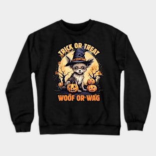 Beware the Dogoween Witch Pup! Crewneck Sweatshirt